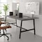 Flash Furniture Redmond 72x36 Conf Tbl w/1in. Thick Dbl Sided Laminate Tbl Top w/PVC and A-Frame Steel Bse, Gry Oak MT-M7236-LTGRY-ABF-GG - alternate 6